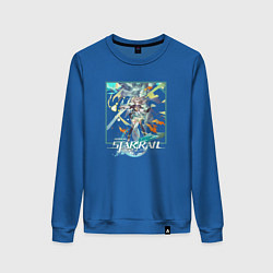 Свитшот хлопковый женский Светлячок, цвет: синий
