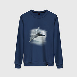 Свитшот хлопковый женский Сухой ПО 57, цвет: тёмно-синий