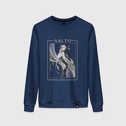 Свитшот хлопковый женский Aalto Mistcloak Strike, цвет: тёмно-синий