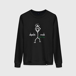 Свитшот хлопковый женский Depeche Mode - Exciter merch, цвет: черный