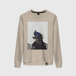 Свитшот хлопковый женский Artorias of the Abyss, цвет: миндальный