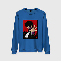 Свитшот хлопковый женский Моя геройская академия Dabi, цвет: синий