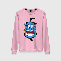 Свитшот хлопковый женский Аладдин - Джинни, цвет: светло-розовый