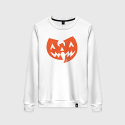 Свитшот хлопковый женский Wu-Tang halloween, цвет: белый