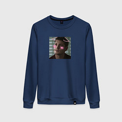 Свитшот хлопковый женский Дин - Сверхъестественное, цвет: тёмно-синий