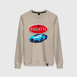 Свитшот хлопковый женский Bugatti - motorsport, цвет: миндальный