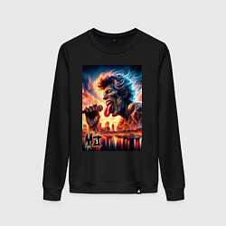 Свитшот хлопковый женский Mick Jagger - legend, цвет: черный