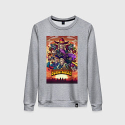 Свитшот хлопковый женский Sunsetriders, цвет: меланж