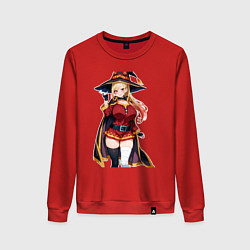Свитшот хлопковый женский Марин Китагава косплей Мегумин, цвет: красный