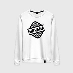 Свитшот хлопковый женский Nirvana style, цвет: белый