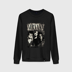 Свитшот хлопковый женский Nirvana foto, цвет: черный