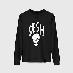 Свитшот хлопковый женский Team Sesh, цвет: черный