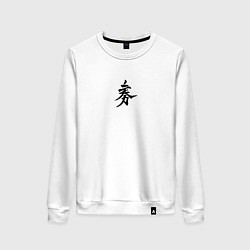 Свитшот хлопковый женский Миямото Мусаси, цвет: белый