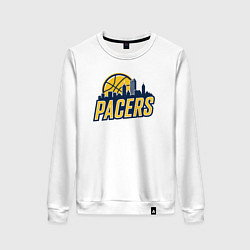 Свитшот хлопковый женский Pacers city, цвет: белый