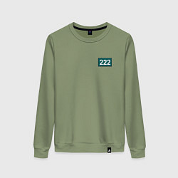 Свитшот хлопковый женский Игрок - 222, цвет: авокадо