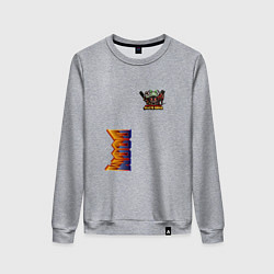 Свитшот хлопковый женский Doom персонаж из игры, цвет: меланж