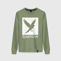 Женский свитшот Летящий воробей
