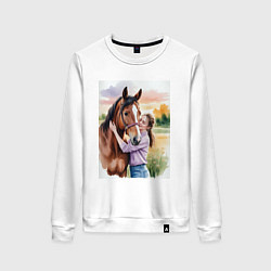 Женский свитшот Обними меня крепче