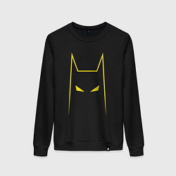 Свитшот хлопковый женский Batman minimalism, цвет: черный