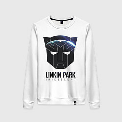 Свитшот хлопковый женский Linkin Park: Iridescent, цвет: белый