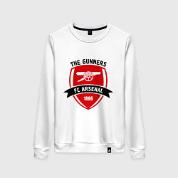 Свитшот хлопковый женский FC Arsenal: The Gunners, цвет: белый