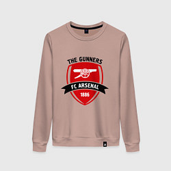 Свитшот хлопковый женский FC Arsenal: The Gunners, цвет: пыльно-розовый