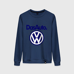 Свитшот хлопковый женский Volkswagen Das Auto, цвет: тёмно-синий
