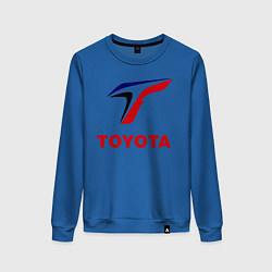 Свитшот хлопковый женский Тойота, цвет: синий