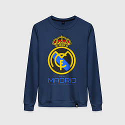 Свитшот хлопковый женский Real Madrid, цвет: тёмно-синий