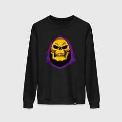 Свитшот хлопковый женский Skeletor, цвет: черный