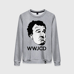 Свитшот хлопковый женский Джереми Кларксон, цвет: меланж