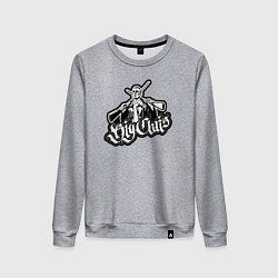 Свитшот хлопковый женский Big Chris, цвет: меланж