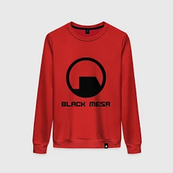Свитшот хлопковый женский Black Mesa: Logo, цвет: красный