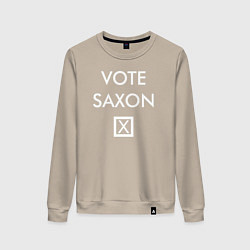 Свитшот хлопковый женский Vote Saxon, цвет: миндальный