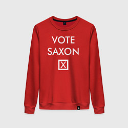 Свитшот хлопковый женский Vote Saxon, цвет: красный