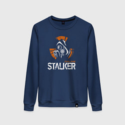 Свитшот хлопковый женский STALKER: Online, цвет: тёмно-синий