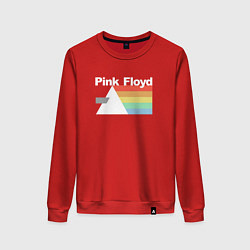 Свитшот хлопковый женский Pink Floyd, цвет: красный