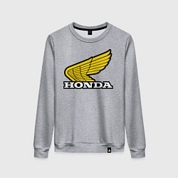 Свитшот хлопковый женский Honda, цвет: меланж