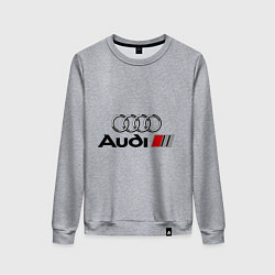 Свитшот хлопковый женский Audi, цвет: меланж