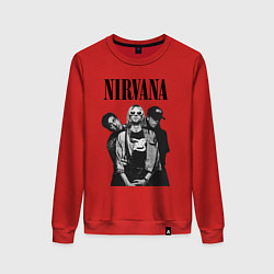 Свитшот хлопковый женский Nirvana Group, цвет: красный