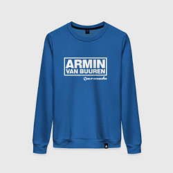 Свитшот хлопковый женский Armin van Buuren, цвет: синий