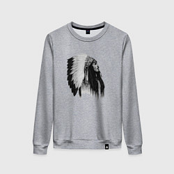 Свитшот хлопковый женский Джонни Депп, цвет: меланж