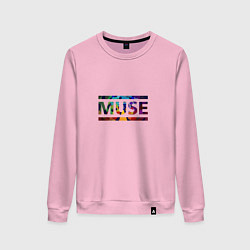 Свитшот хлопковый женский Muse Colour, цвет: светло-розовый