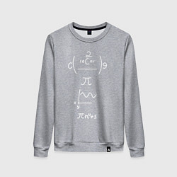 Свитшот хлопковый женский Формула, цвет: меланж