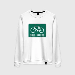 Женский свитшот Дорога для велосипедистов