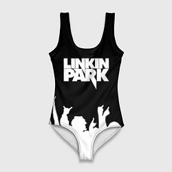 Купальник-боди 3D женский Linkin Park: Black Rock, цвет: 3D-принт