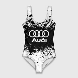 Женский купальник-боди Audi: Black Spray
