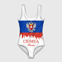 Купальник-боди 3D женский Crimea, Russia, цвет: 3D-принт