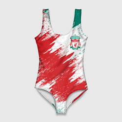 Купальник-боди 3D женский FC Liverpool, цвет: 3D-принт
