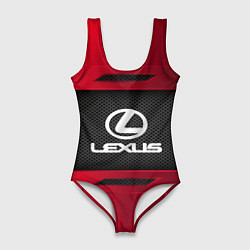 Купальник-боди 3D женский Lexus Sport, цвет: 3D-принт